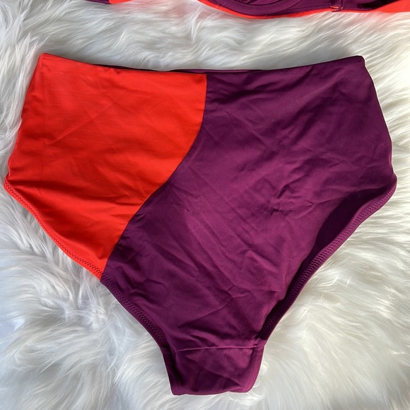 Athleta color block sports bikini EUC size Small - Picture 7 of 8